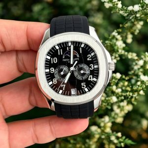 Đồng Hồ Patek Philippe Rep 11 Aquanaut 5261 Mặt Số Đen Dây Cao Su 40mm (1)