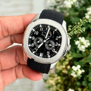 Đồng Hồ Patek Philippe Rep 11 Aquanaut 5261 Mặt Số Đen Dây Cao Su 40mm (1)