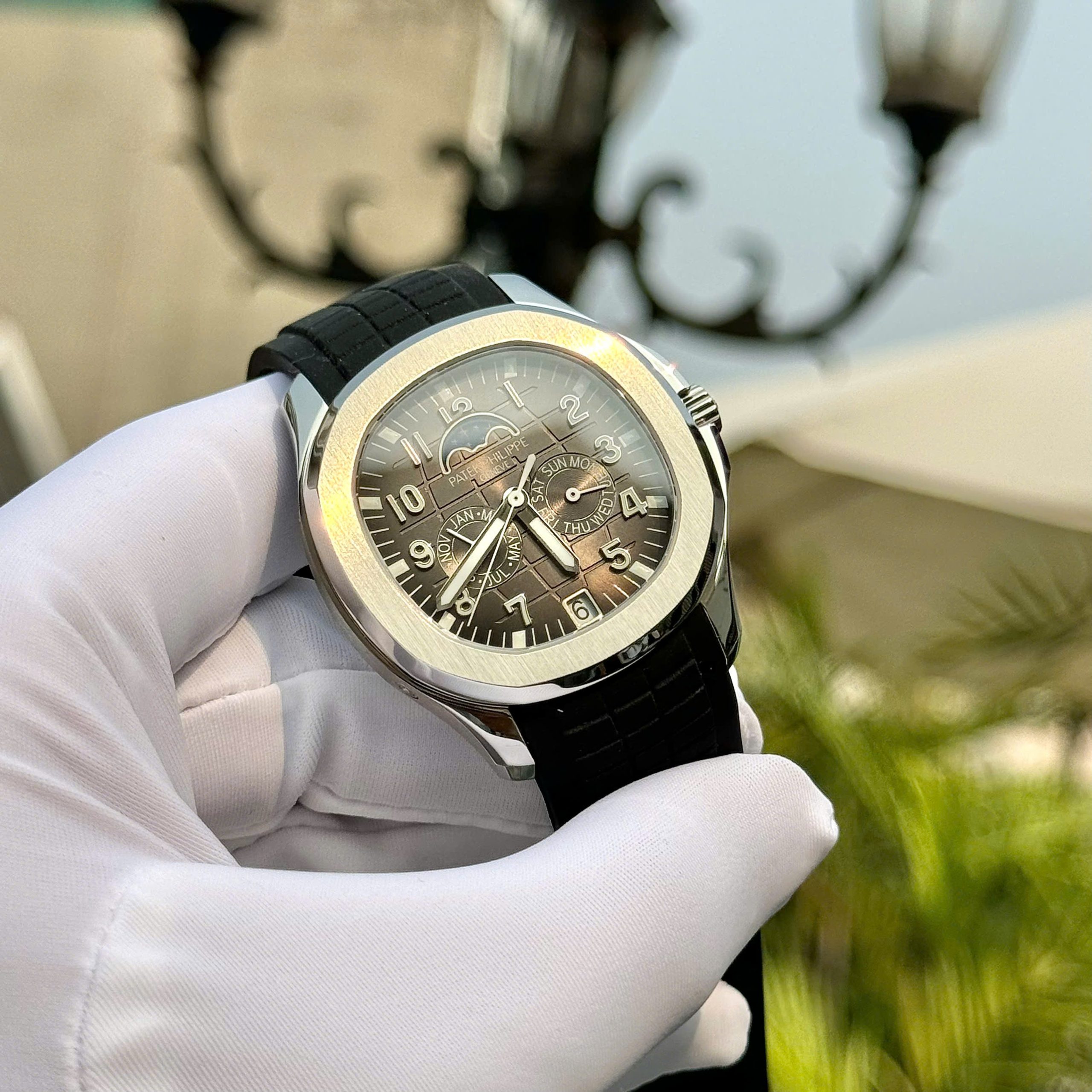 Đồng Hồ Patek Philippe Rep 11 Aquanaut 5261 Mặt Số Xám Dây Cao Su 40mm (2) Đồng Hồ Patek Philippe Rep 11 Aquanaut 5261 Mặt Số Xám Dây Cao Su 40mm (4)