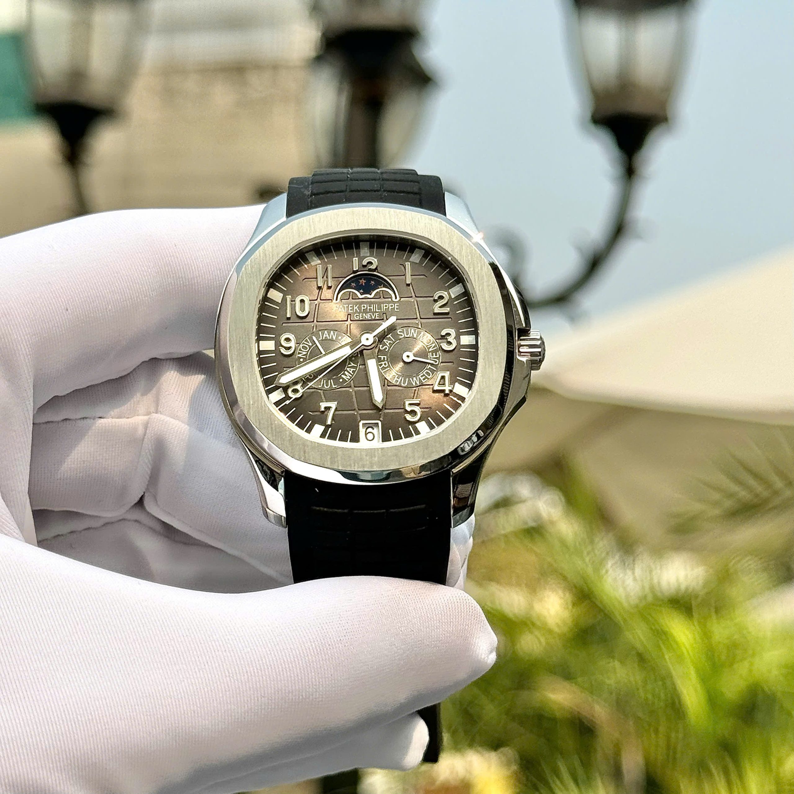 Đồng Hồ Patek Philippe Rep 11 Aquanaut 5261 Mặt Số Xám Dây Cao Su 40mm (4) Đồng Hồ Patek Philippe Rep 11 Aquanaut 5261 Mặt Số Xám Dây Cao Su 40mm (4)