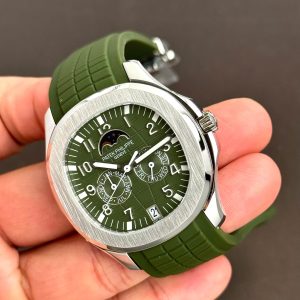 Đồng Hồ Patek Philippe Rep 11 Aquanaut 5261 Mặt Xanh Lá Dây Cao Su 40mm (4)