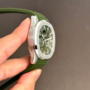 Đồng Hồ Patek Philippe Rep 11 Aquanaut 5261 Mặt Xanh Lá Dây Cao Su 40mm (4)