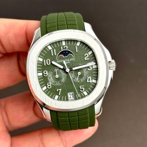 Đồng Hồ Patek Philippe Rep 11 Aquanaut 5261 Mặt Xanh Lá Dây Cao Su 40mm (4)