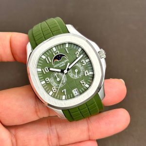 Đồng Hồ Patek Philippe Rep 11 Aquanaut 5261 Mặt Xanh Lá Dây Cao Su 40mm (4)