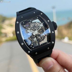 Đồng Hồ Richard Mille RM055 Replica Cao Cấp Bản Mới 2025 Gốm Đen Xưởng BBR V5 (8)