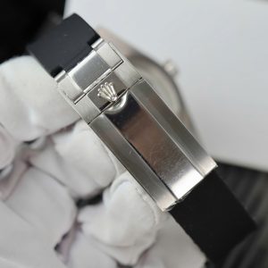 Đồng Hồ Rolex Nam Đính Đá DateJust Rainbow Replica Đính Full Đá Máy Cơ 41mm (5)