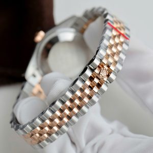 Đồng Hồ Rolex Rep 1 1 DateJust Nữ Đính Đá Mặt Đen Nhà Máy GS 31mm (9)