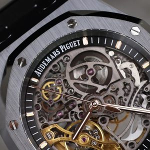 Đồng hồ Audemars Piguet Rep 1 1 Royal Oak 15416CE Gốm Đen Chế Tác Xưởng APS 41mm (9)