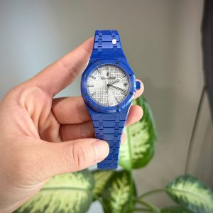 Đồng Hồ Audemars Piguet Replica 1 1 Vỏ Gốm Xanh Royal Oak 15500 Nhà Máy APS 2025 41mm