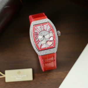 Dong Ho Franck Muller V32 Nu Sieu Cap Trai Tim Dinh Full Kim Cuong Moissanite 36mm 6