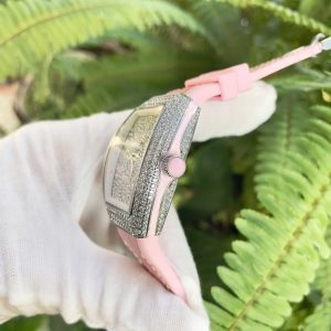 Dong Ho Franck Muller Vanguard V32 Nu Dinh Full Da Mau Hong Fake May Nhat 36mm 6