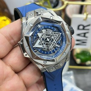 Đồng Hồ Hublot Big Bang Sang Bleu 2 Replica 11 Màu Xanh Dương Xưởng BBF 45mm (5)