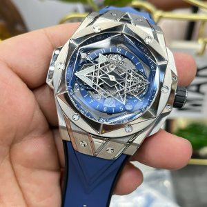 Đồng Hồ Hublot Big Bang Sang Bleu 2 Replica 11 Màu Xanh Dương Xưởng BBF 45mm (5)