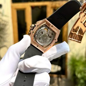 Đồng Hồ Hublot Fake Cao Cấp Spirit Of Big Bang King Gold Đính Full Đá Xưởng HB 45mm (2)