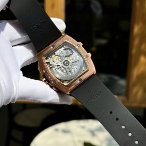 Đồng Hồ Hublot Fake Cao Cấp Spirit Of Big Bang King Gold Viền Đen Xưởng HB 45mm (5)