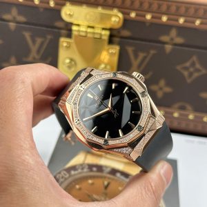 Đồng Hồ Hublot Nam Rep 11 Classic Fusion Orlinski King Gold Đính Đá Demi Nhà Máy HB 40mm (8)