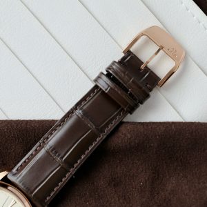 Đồng Hồ Jaeger LeCoultre Rep 11 Master Ultra Thin Moon Nam Dây Da Màu Nâu Xưởng APS 39mm (1)