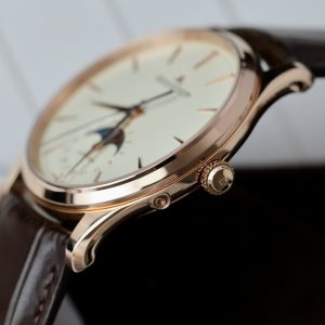 Đồng Hồ Jaeger LeCoultre Rep 11 Master Ultra Thin Moon Nam Dây Da Màu Nâu Xưởng APS 39mm (1)