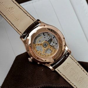 Đồng Hồ Jaeger LeCoultre Rep 11 Master Ultra Thin Moon Nam Dây Da Màu Nâu Xưởng APS 39mm (1)