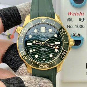 Đồng Hồ Omega Rep 1 1 Seamaster Diver 300M Màu Xanh Lá Cây Nhà Máy VS 42mm (6)