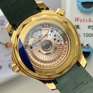 Dong Ho Omega Rep 1 1 Seamaster Diver 300M Mau Xanh La Cay Nha May VS 42mm 5