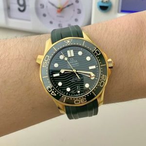 Đồng Hồ Omega Rep 1 1 Seamaster Diver 300M Màu Xanh Lá Cây Nhà Máy VS 42mm (6)
