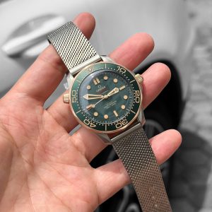 Đồng Hồ Omega Seamaster Diver 300M Titanium Bronze Gold Chronometer Rep 11 Xưởng VS 42mm (8)