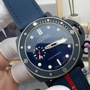 Đồng Hồ Panerai Submersible GMT Luna Rossa Titanio PAM01507 Rep 11 Màu Xanh Navy VSF 42mm (5)