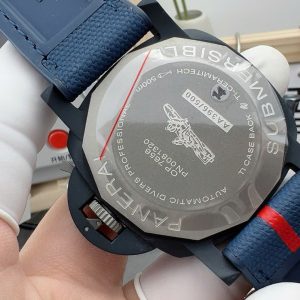 Dong Ho Panerai Submersible GMT Luna Rossa Titanio PAM01507 Rep 11 Mau Xanh Navy VSF 42mm 4