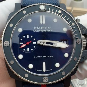 Đồng Hồ Panerai Submersible GMT Luna Rossa Titanio PAM01507 Rep 11 Màu Xanh Navy VSF 42mm (5)