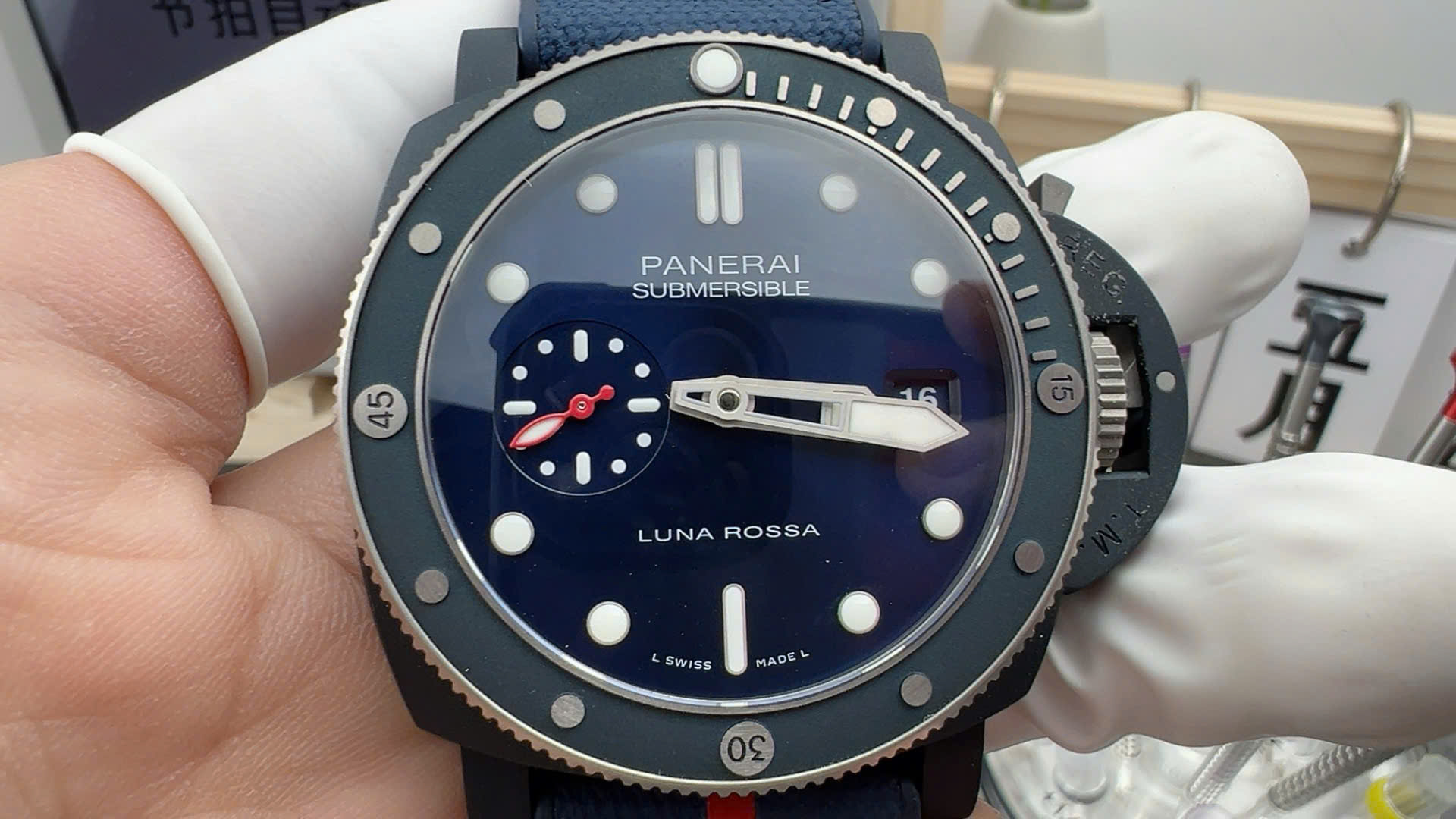 Đồng Hồ Panerai Submersible GMT Luna Rossa Titanio PAM01507 Rep 11 Màu Xanh Navy VSF 42mm (5) Đồng Hồ Panerai Submersible GMT Luna Rossa Titanio PAM01507 Rep 11 Màu Xanh Navy VSF 42mm (5)