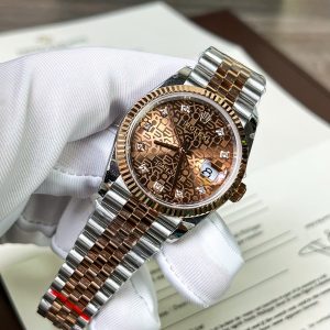 Dong Ho Rolex Rep 1 1 DateJust 126231 Mat So Vi Tinh Chocolate Nha May GM 36mm 7