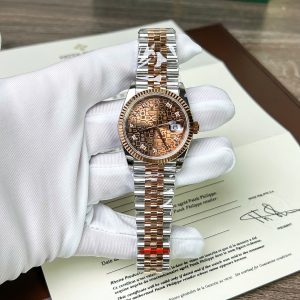 Đồng Hồ Rolex Rep 1 1 DateJust 126231 Mặt Số Vi Tính Chocolate Nhà Máy GM 36mm (9)