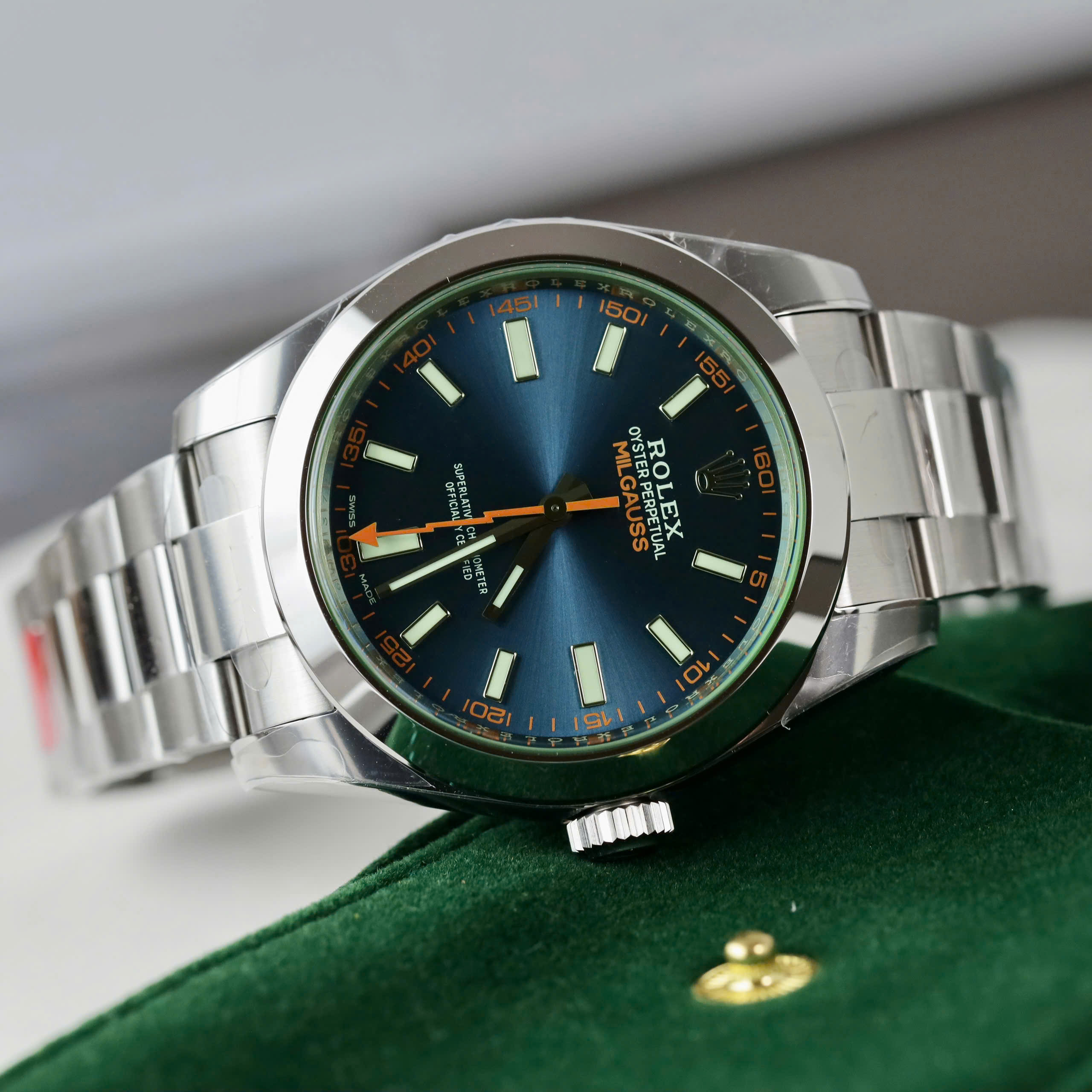 Đồng Hồ Rolex Rep 1 1 Oyster Perpetual Milgauss 116400GV Nhà Máy VS Factory 40mm (8) Đồng Hồ Rolex Rep 1 1 Oyster Perpetual Milgauss 116400GV Nhà Máy VS Factory 40mm (8)