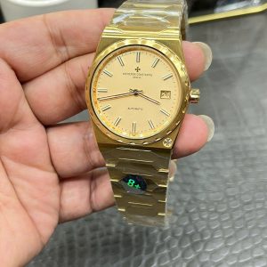 Đồng Hồ Vacheron Constantin Chế Tác Historiques 222 Cao Cấp Nhất Mặt Vàng 8F 37mm (7)