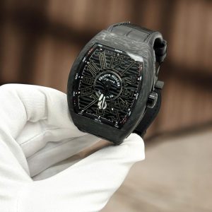Đồng Hồ Franck Muller Vanguard V45 Replica Cao Cấp Carbon Đen Rep 11 Nhà Máy ABF 45mm (4)