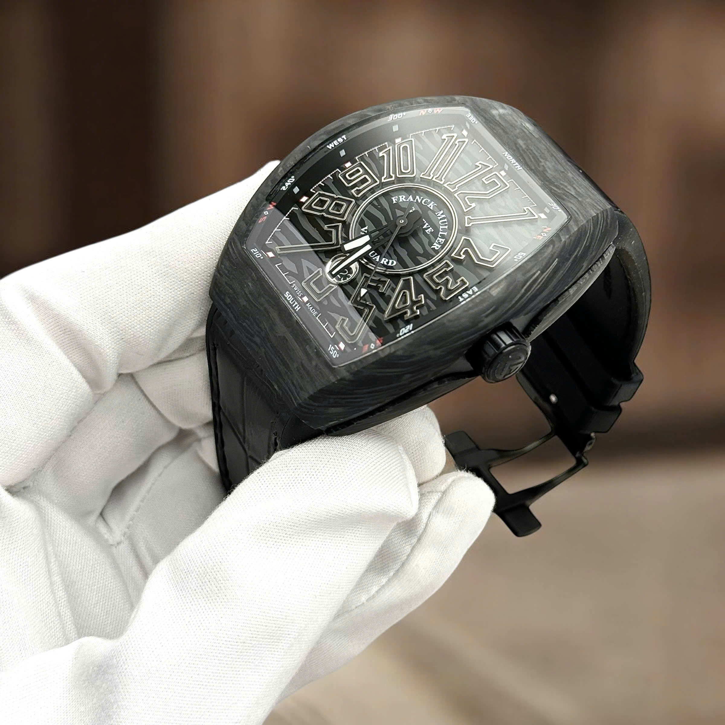 Đồng Hồ Franck Muller Vanguard V45 Replica Cao Cấp Carbon Đen Rep 11 Nhà Máy ABF 45mm (5) Đồng Hồ Franck Muller Vanguard V45 Replica Cao Cấp Carbon Đen Rep 11 Nhà Máy ABF 45mm (4)