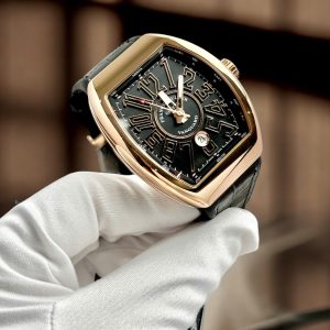 Đồng Hồ Franck Muller Vanguard V45 Replica Cao Cấp Màu Vàng Hồng Nhà Máy ABF 45mm (6)