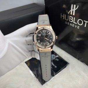 Đồng Hồ Hublot Automatic Nam Cơ Lộ Máy Viền Đính Đá Fake Nhật 42mm (1)