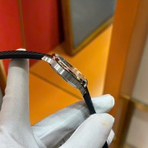 Đồng Hồ Patek Philippe Chế Tác Aquanaut 5067 Dây Cao Su Viền Đính Đá Màu Đen PPF 35,6mm (2)