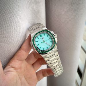 Đồng Hồ Patek Philippe Fake Máy Nhật Nautilus 5723 Đính Đá Mặt Xanh 40mm (8)