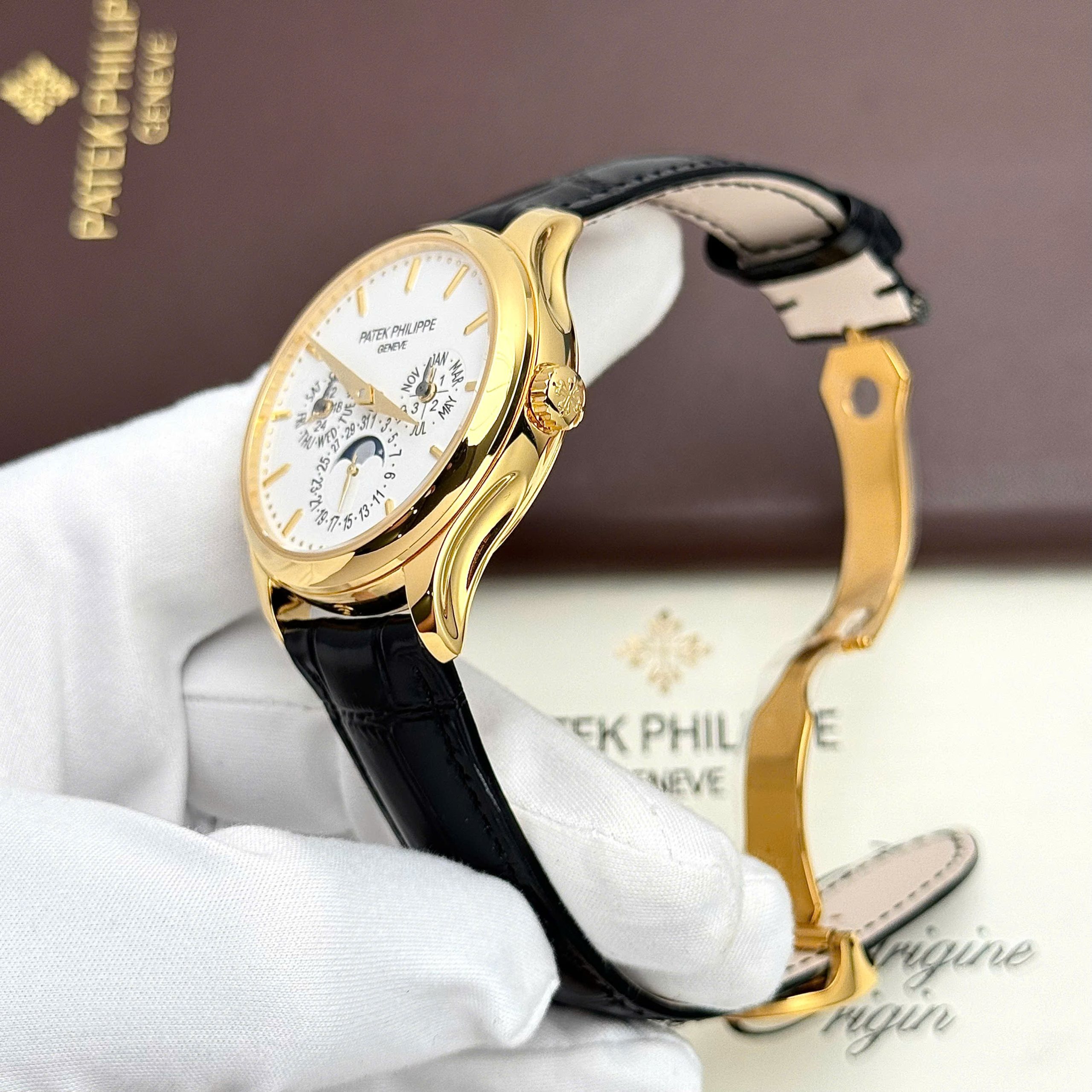 Đồng Hồ Patek Philippe Grand Complicaitons 5327J Chế Tác Máy Cơ Thuỵ Sỹ 40mm (6) Dong Ho Patek Philippe Grand Complicaitons 5327J Che Tac May Co Thuy Sy 40mm 6 scaled
