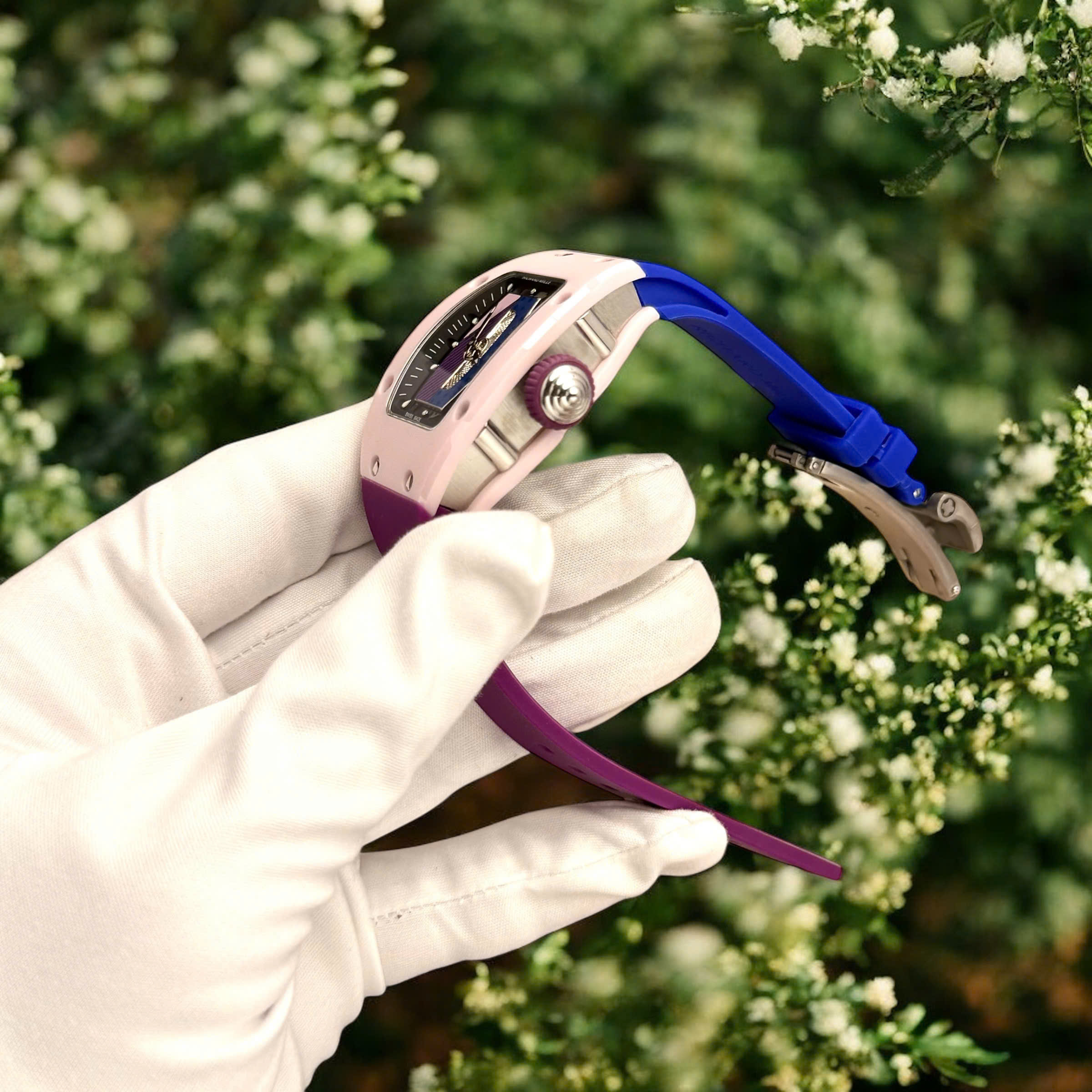 Đồng Hồ Richard Mille RM07-01 Pastel Pink Vỏ Gốm Replica Cao Cấp Nữ 36mm (5) Đồng Hồ Richard Mille RM07-01 Pastel Pink Vỏ Gốm Replica Cao Cấp Nữ 36mm (7)