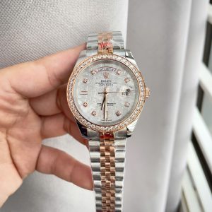 Đồng Hồ Rolex Fake Máy Cơ Automatic Nhật Mặt Số Thiên Thạch Đính Đá 36-40mm (1)