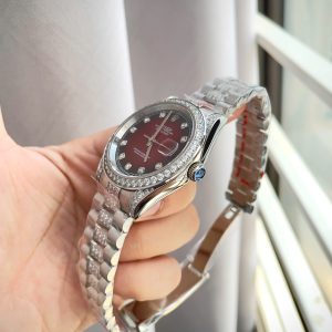 Dong Ho Rolex Fake May Co Nhat Day Date Mat So Mau Do Dinh Da 36 40mm 5
