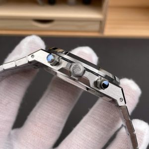 Dong Ho Audemars Piguet Che Tac Royal Oak 26240ST Mat Trang Xuong APS 2025 41mm 6