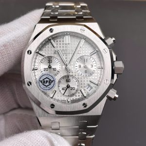 Dong Ho Audemars Piguet Che Tac Royal Oak 26240ST Mat Trang Xuong APS 2025 41mm 7