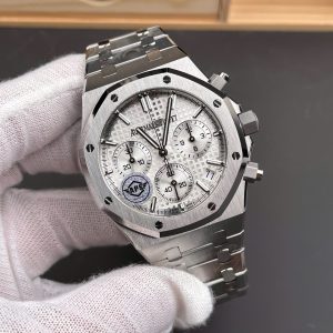 Đồng Hồ Audemars Piguet Chế Tác Royal Oak 26240ST Mặt Trắng Xưởng APS 2025 41mm (8)