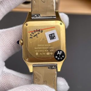 Đồng Hồ Cartier Rep 11 Santos-Dumont WGSA0077 Màu Đen Máy Pin Xưởng AF 43,5x31,4mm (1)