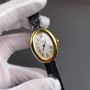 Đồng Hồ Cartier Replica Cao Cấp Baignoire WGBA0017 Nữ Dây Da AF Factory 24,6x18,7mm (9)
